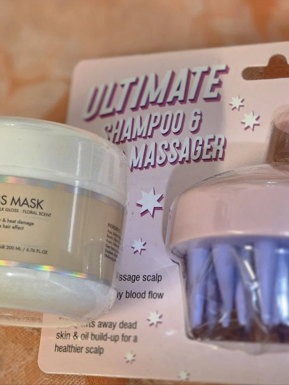 Maybe Paris Bond Gloss Hair Mask & Shampoo Scalp Massager 2 Pc Sealed $65 Value